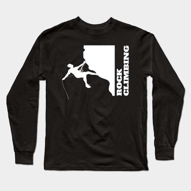 Rock Climbing Mountain Climbing Rocks Long Sleeve T-Shirt by fromherotozero